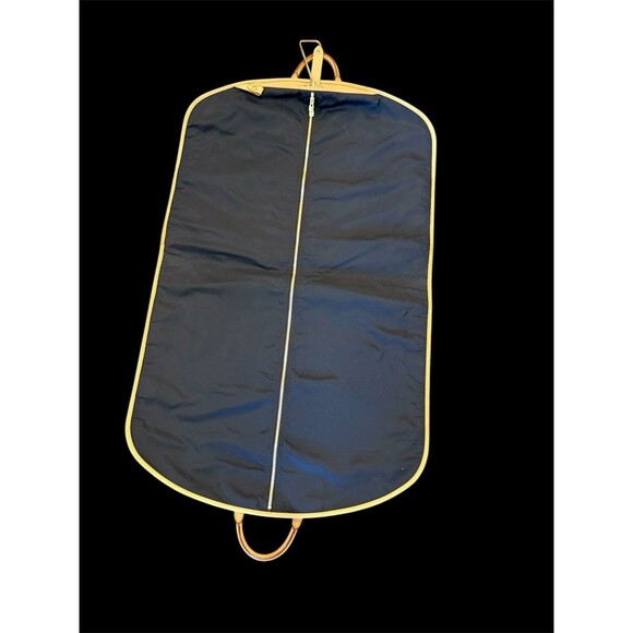 Vintage Louis Vuitton Housse Porte-Habits 2 Pli Garment Bag + 3 Brass Hangers - Picture 7 of 16